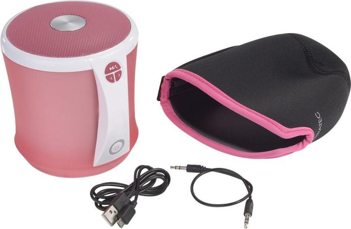 Image du produit Terratec Concert BT NEO rose Bluetooth 2.1 pour lecture sans fil Aux mains libres Micro SD (5 h, Fonctionnement sur piles, Alimentation via port USB, Fonctionnement sur batterie)