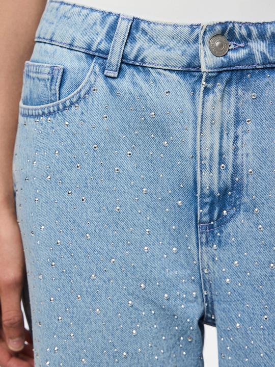 Actual product image Pieces PCNOEL MW STRASS LONG Jeansshorts (XS)