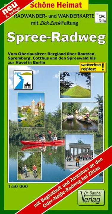 Produktbild Spree-Radweg 1 : 50 000. Radwanderkarte