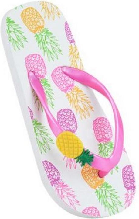 Actual product image Sandrocks Girls Pineapple Flip Flops (18, 19)