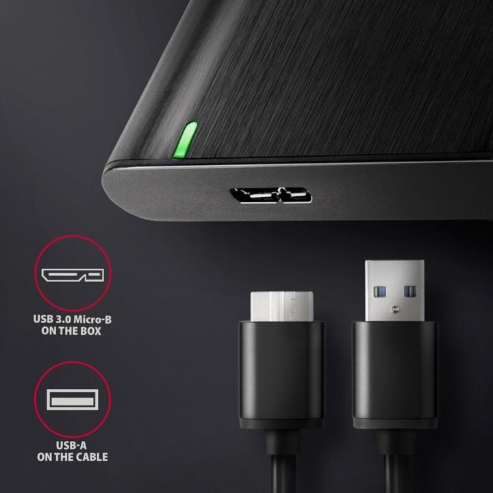 Immagine prodotto Axagon EE25-A6M Custodia per disco rigido esterno da 2,5" USB3.0 - SATA 6G (2.5")
