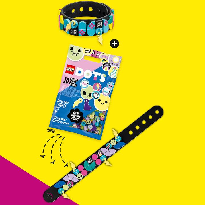 Actual product image LEGO Gaming bracelet with pendants (41943, LEGO Dots)