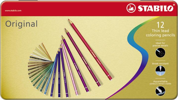Immagine prodotto STABILO Matita colorata originale di qualità superiore (Multicolore, 12 x)