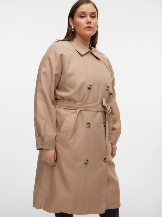Produktbild Vero Moda Fly-Away Kragen Curve Mantel Trenchcoat (50)