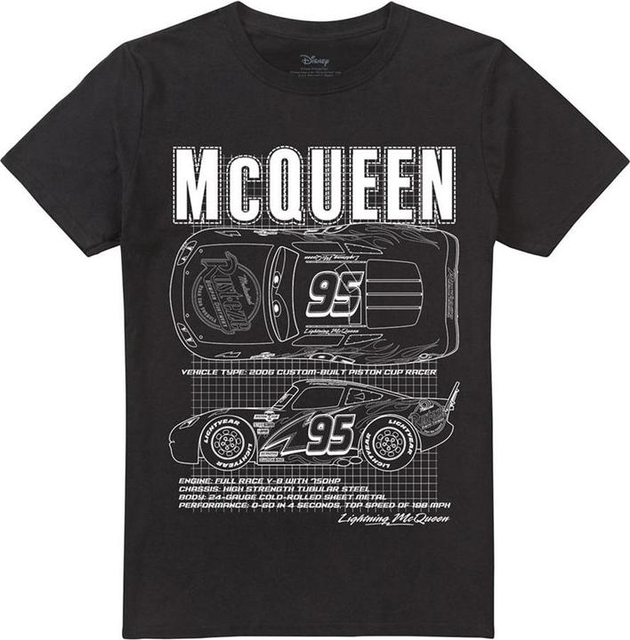 Immagine prodotto Cars Maglietta Saetta Mcqueen Outline Uomo (4XL)