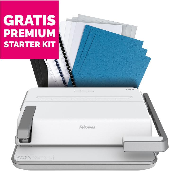 Immagine prodotto Fellowes Dispositivo di rilegatura Lyra 5603102 3-in-1 Starter KIT (Rilegatura in plastica)
