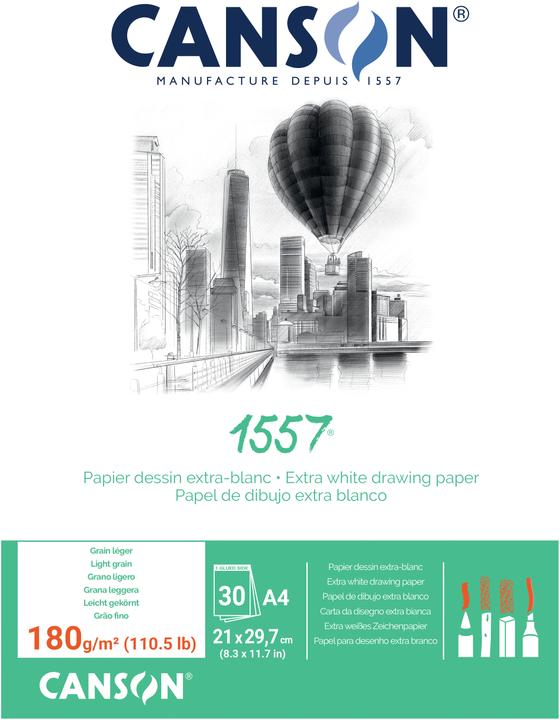 Image du produit Canson 1557 (A4, Blanc, Couverture souple)