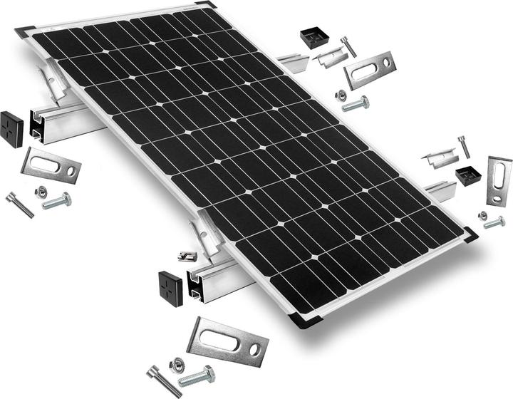Immagine prodotto Offgridtec Kit di montaggio con viti di sospensione per il montaggio su tetto inclinato 1 pannello solare (Materiale di montaggio del sistema solare)