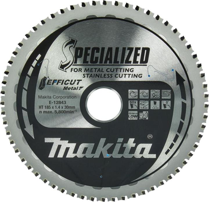 Produktbild Makita KREISSÄGE 185 x 30 x 60 ZÄHNE METALLWIRKUNG