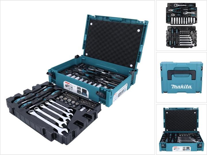 Actual product image Makita Hand tool set, 87 pcs incl. MakPac (87 pieces)
