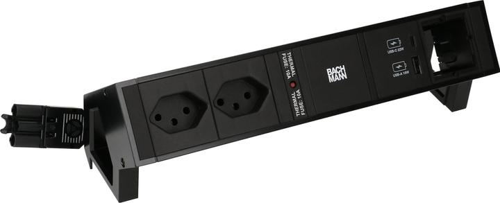Produktbild Bachmann Desk 2 (2 x, Typ 13, USB-A, USB-C, 0.20 m)