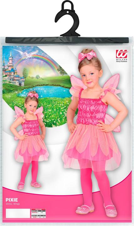 Produktbild Widmann KLEINE ROSA FEE (Kleid, Flügel), 104 cm / 2-3 Years (98)