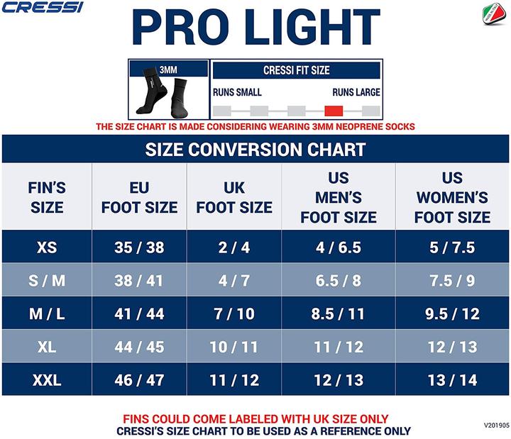 Actual product image Cressi Pro Light (S/M)