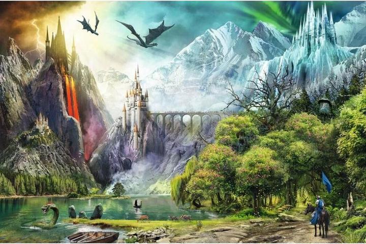 Productafbeelding Ravensburger Dragon Ride puzzel 3000 stukjes (3000 onderdelen)