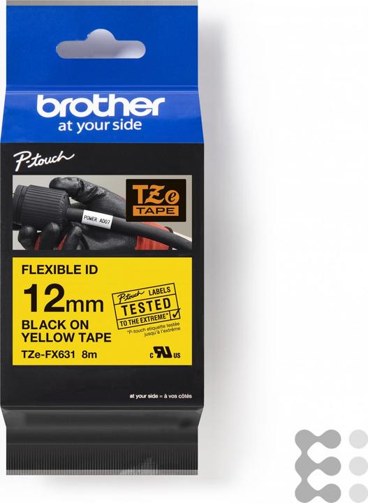 Image du produit Brother Tze-Fx631 (1.20 cm, Jaune)