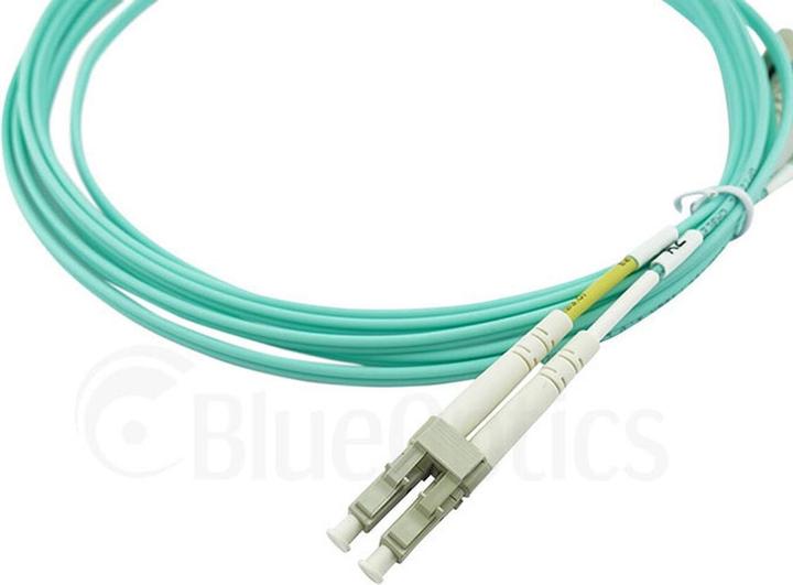 Actual product image BlueOptics HPE AJ833A Compatible LC-LC Multimode OM3 Patch Cord 0.5 Metre (0.50 m)
