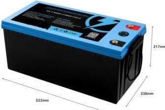 Image du produit Rätikon Batterien Batterie au lithium LiFePO4 24 V 200 Ah avec BMS et indicateur LED (24 V, 200 Ah)
