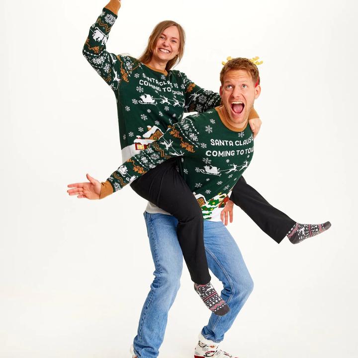 Immagine prodotto Christmas Sweats Babbo Natale sta arrivando in città (XL, XXL)