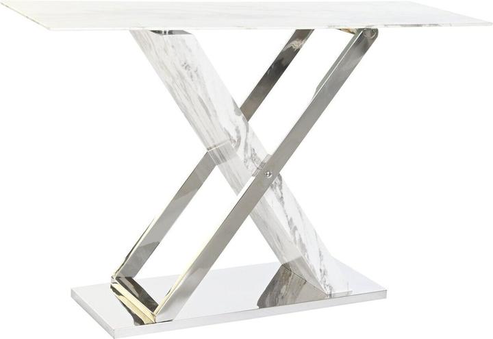 Produktbild DKD Home Decor Console White Grey Silver Crystal Steel 120 x 40 x 75 cm (120 x 40 x 75 cm)
