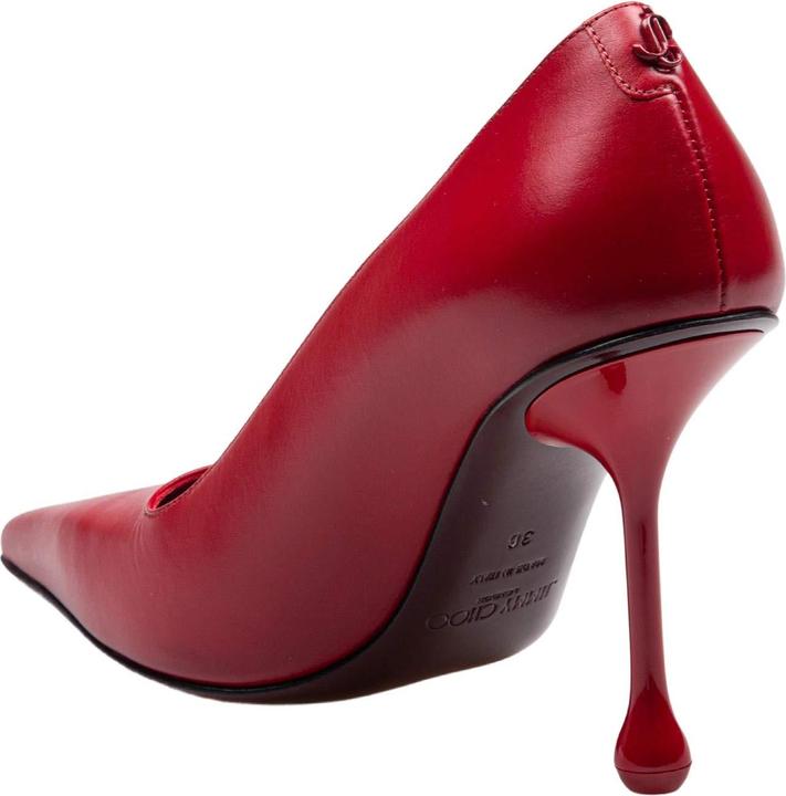 Actual product image Jimmy Choo ruby red leather décolleté (36)