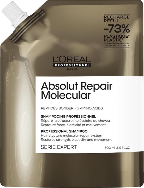 L'Oréal Professionnel Serie Expert Absolut Repair Molecular Refill (500 ml, Flüssiges Shampoo)