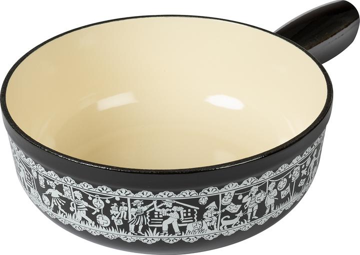 Kuhn Rikon Caquelon induction fonte noir Fête Nationale Suisse Ø 24 cm (3.20 l)