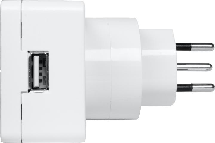 Produktbild Steffen Adapter World Socket 1xUSB - Schweiz T12, output 5V/2300mA