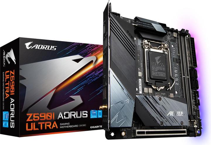 Immagine prodotto Gigabyte Z590I AORUS ULTRA (LGA 1200, Intel Z590, Mini-ITX)