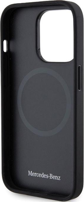 Actual product image Mercedes MEHMP14L23RCMK iPhone 14 Pro 6.1" czarny/black hardcase Smooth Leather MagSafe (Apple iPhone 14 Pro)