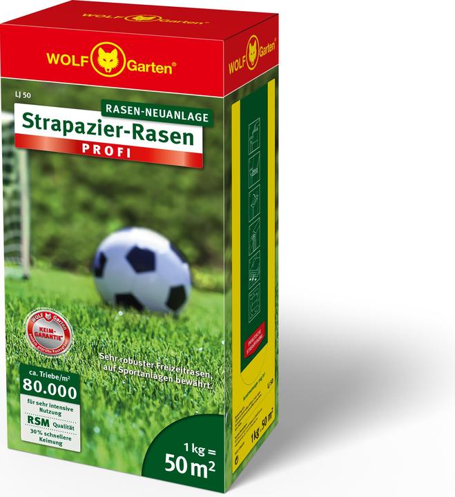 Actual product image Wolf-Garten Strapazier lawn professional LJ 50 (Lawn reseed)