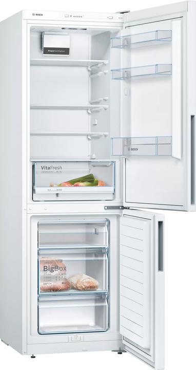 Actual product image Bosch Hausgeräte Series 4 KGV362WEAS, 308 L, SN-T, 4.5 kg/24h, E, Fresh zone compartment, White (308 l)