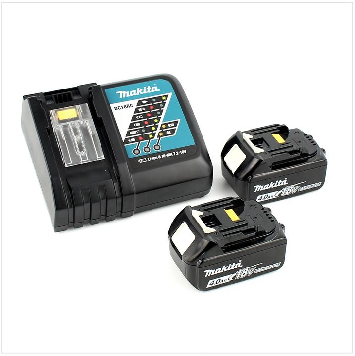 Actual product image Makita DTW 190 RMJ 18 V Li-Ion Cordless Impact Wrench + Makpac Case + 2 x Batteries BL 1840 B 4,0 Ah (Rechargeable battery operated)