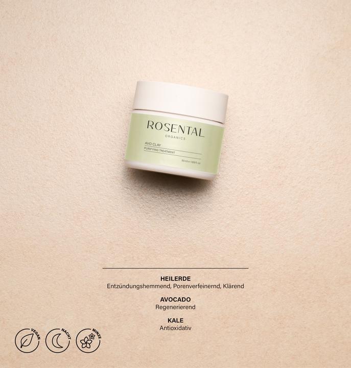 Actual product image Rosental Organics Rosental Face Care - Avo Clay Mask (50 ml)