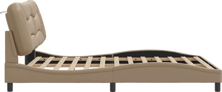 Produktbild VidaXL Bettgestell mit LED Kunstleder (160 x 200 cm)