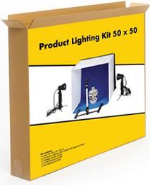 Image du produit Linkstar Boîte d'enregistrement PBK-50 50x50 pliable + 2x50W lampes (50 cm)