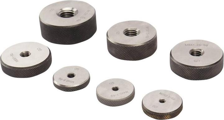 Produktbild Dasqua 6311-3205 7-teiliges Gewindelehren-Set, Go-Ringlehre
