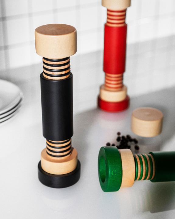 Produktbild Alessi Twergi Salz/Pfeffermühle aus Buchenholz (Salz, Pfeffer, Diverse Gewürze)