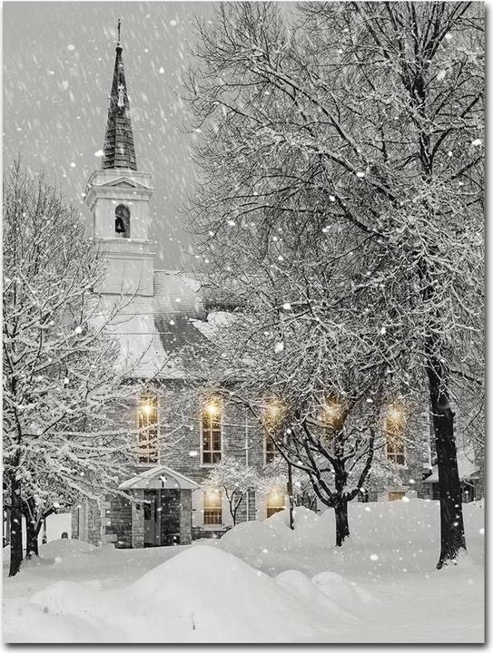 Produktbild GuGus Winterlandschaft Kirche (30 x 40 cm)