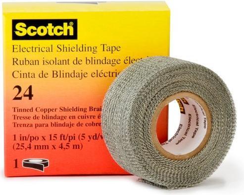 Immagine prodotto 3M Nastro di schermatura elettrica 25 mm x 4,5 m grigio/argento (25 mm)