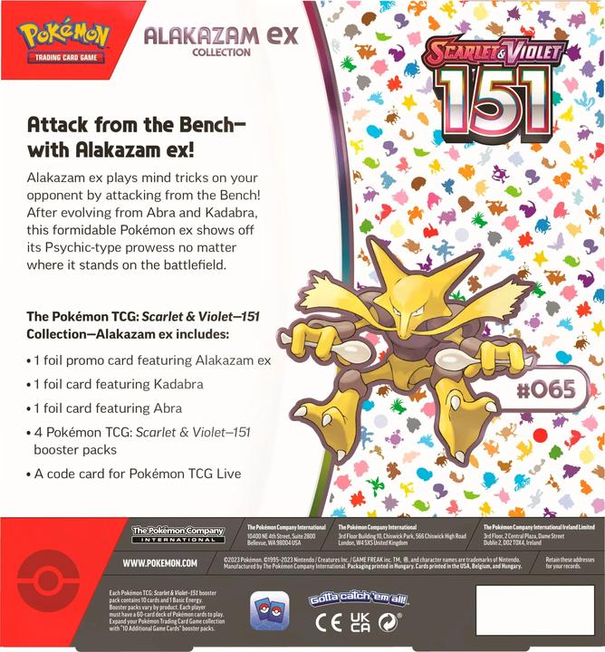 Image du produit Pokémon Pokemon SV3.5 151 EX Box Alakazam (Anglais)