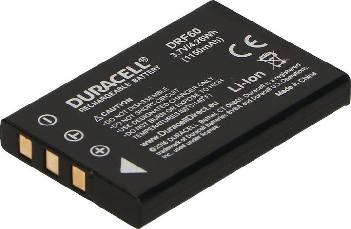 Actual product image Duracell Lithium-ion battery NP-60, 1150 mAh (Camera battery)