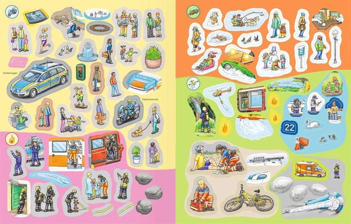 Image du produit Ravensburger Pourquoi? Pourquoi? Pourquoi? Livret d'autocollants : véhicules d'intervention