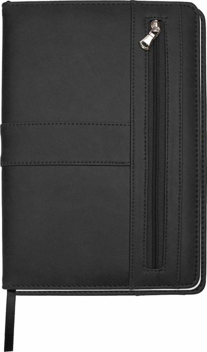 Produktbild Notizbuch mit Reissverschluss Schwarz