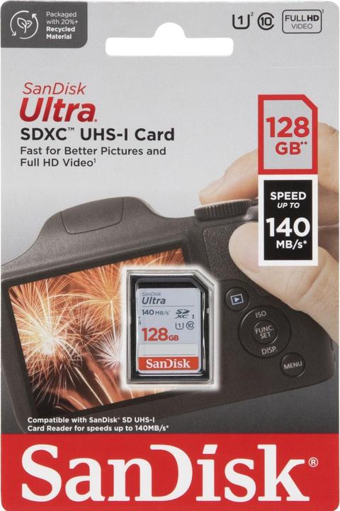 Immagine prodotto SanDisk Ultra (128 GB, SDXC, U1, UHS-I)