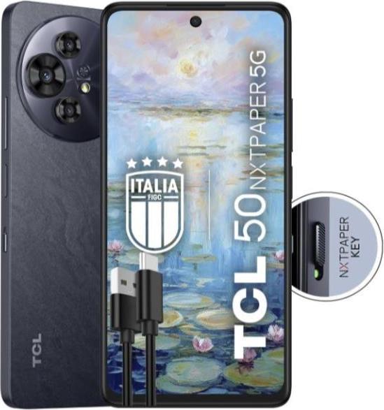 Actual product image TCL 50 NxtPaper (256 GB, Moon grey, 6.78", SIM + eSIM, 108 Mpx, 5G)