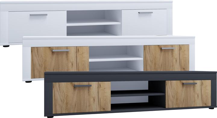 Produktbild VCM Holz TV Lowboard Möbel Fernseh Usilo XL (160 x 45 x 37 cm)
