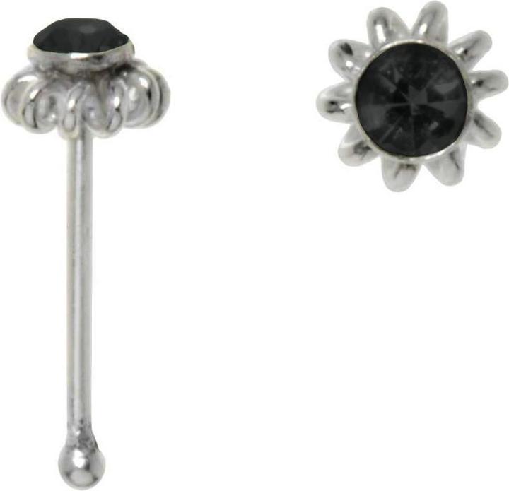 Bijouteria Nasenpiercing (Silber 925, Kristall)