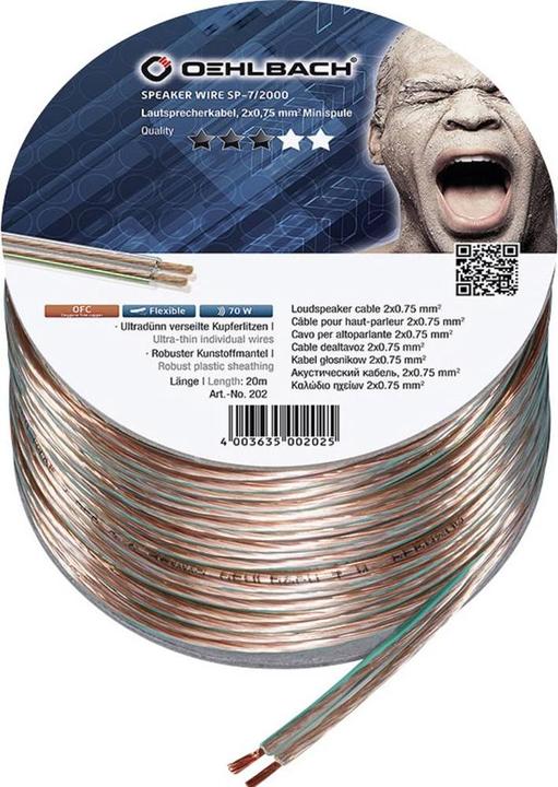 Actual product image Oehlbach SP7 1994 (20 m, 0.75 mm²)
