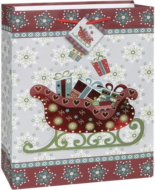 Produktbild Unique Party Schlitten Weihnachten Geschenk Tasche (Geschenkfolie, 1 x)