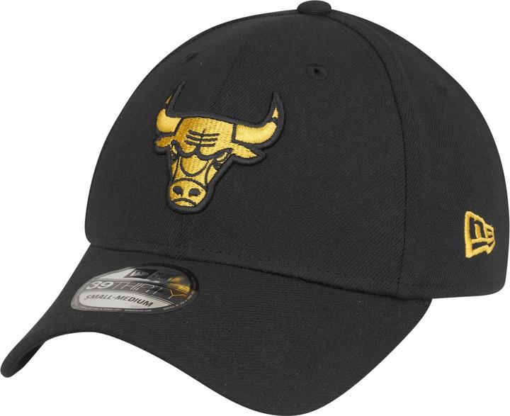 Produktbild New Era 39Thirty Stretch Cap - Chicago Bulls schwarz - S/M (S, M)
